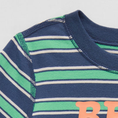 Okie Dokie Boys Easy-on + Easy-off Sensory Friendly Crew Neck Short Sleeve Adaptive Graphic T-Shirt