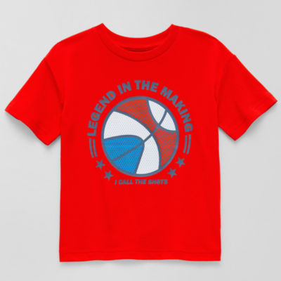 Okie Dokie Toddler Boys Crew Neck Short Sleeve Regular Fit Graphic T-Shirt