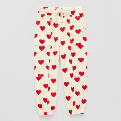 Grayson Little Toddler Girls Mid Rise Cuffed Regular Fit French Terry Pull-On Pant