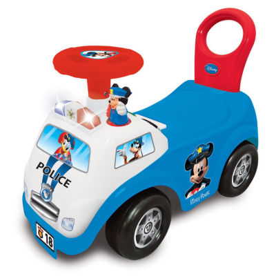 Kiddieland Disney Mickey Mouse My First Mickey Police Car Light & Sound Activity Ride-On Ride-On Car
