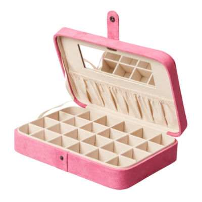 Mele and Co Maria Pink Jewelry Travel Case