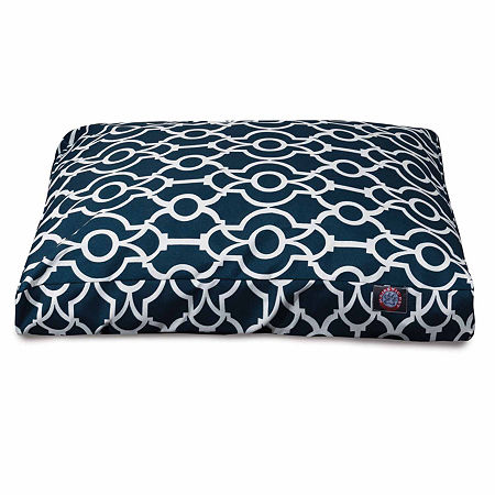 Majestic Pet Athens Rectangle Pet Bed, One Size, Blue