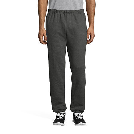 Hanes Sports Ultimate Cotton Mens Fleece Sweatpants with Pockets, Small, Gray