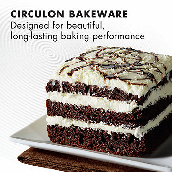 Circulon Bakeware Nonstick Round Cake Pan, 9-Inch, Chocolate Brown