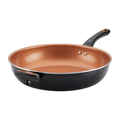 Farberware Glide Copper Ceramic 12" Nonstick Deep Frying Pan