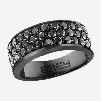 Effy  Genuine Black Spinel Sterling Silver Band