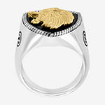Effy Mens Genuine Black Onyx Sterling Silver Lion Ring