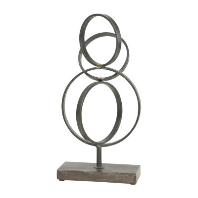 Keya Abstract Metal Sculpture Modern Tabletop Decor