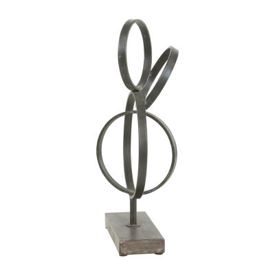 Keya Abstract Metal Sculpture Modern Tabletop Decor