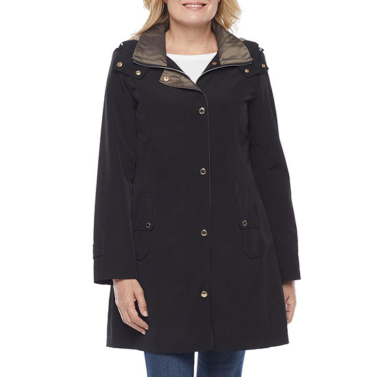 Miss Gallery Water Resistant Midweight Raincoat