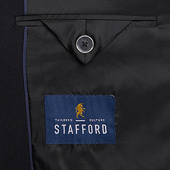 Stafford Coolmax All Season Mens Stretch Fabric Regular Fit Sport Coat