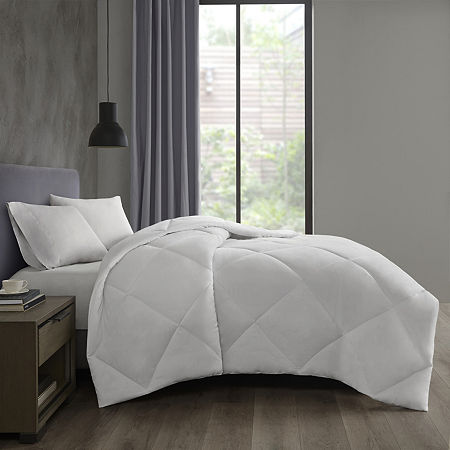 Sleep Philosophy Down Alternative Comforter With HeiQ Treatment, One Size, White