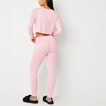 Juicy Couture Girls Pyjama Set 2 Piece Pink Long Sleeve Trouser