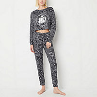 Juicy By Juicy Couture Womens Crew Neck 2-pc Pant Pajama Set Deals