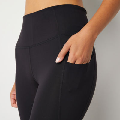 Calvin Klein Performance Blur 4-Way Stretch High Waisted Side Pocket 7/8  Leggings