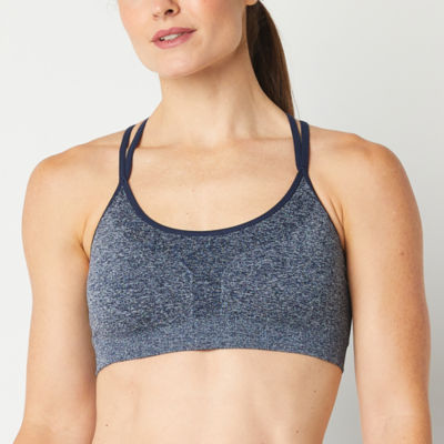 Xersion Light Support Seamless Strappy Back Sports Bra