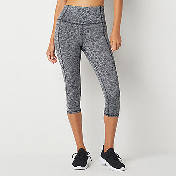 Xersion EverUltra High Rise Workout Capris, Color: Black Sd - JCPenney