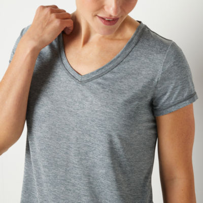 Xersion Womens Performance V Neck Short Sleeve T-Shirt