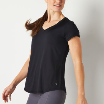 Xersion Everair Womens V Neck Short Sleeve T-Shirt