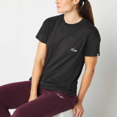PUMA Live Collection Womens Crew Neck Short Sleeve Active T-Shirt