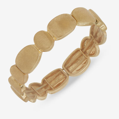 a.n.a Gold Tone Shaped Stretch Bracelet