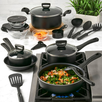 Basic Essentials 25Pc Aluminum Cookware Set