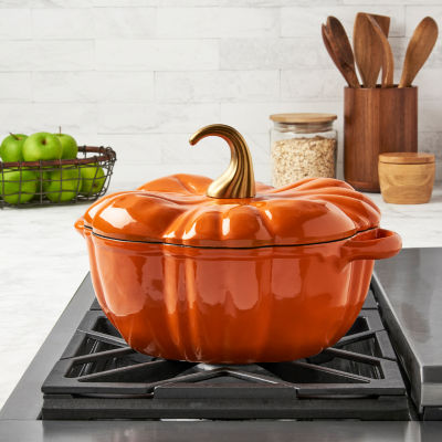 Smith & Clark Cast Iron Pumpkin Harvest 4-qt. Dutch Oven