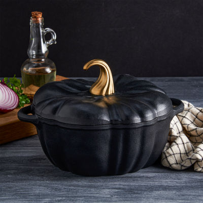 Smith & Clark Cast Iron Pumpkin Harvest 2-qt. Dutch Oven