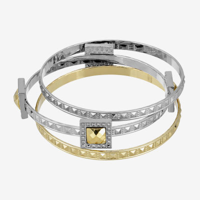 1928 Silver & Gold Tone Womens 3-pc. Bracelet Set