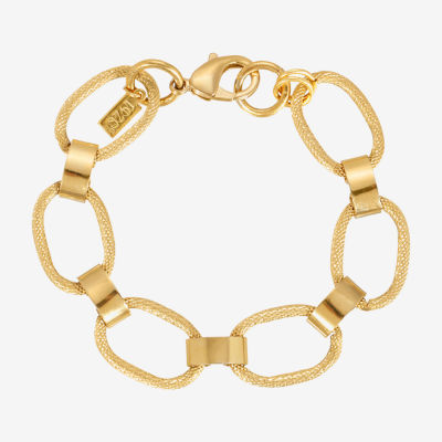 1928 Gold Tone Womens 7 3/4 Inch Link Bracelet