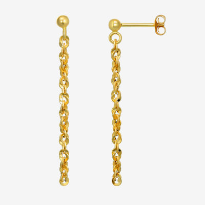 14K Gold Drop Earrings