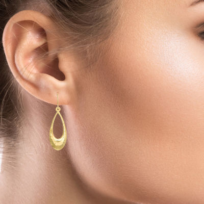 14K Gold Pear Drop Earrings