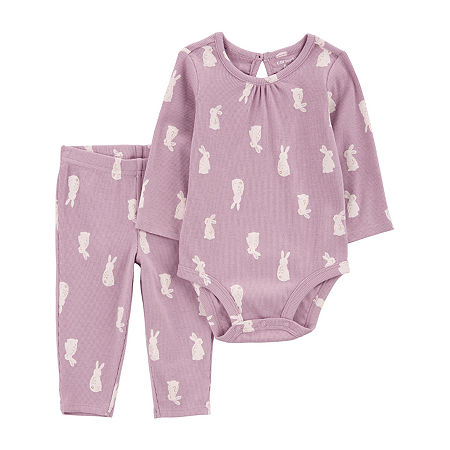 Carter's Baby Girls 2-pc. Pant Set, 9 Months, Pink