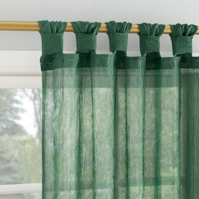 No 918 Felicity Sheer Tab Top Set of 2 Curtain Panel