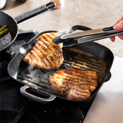 Bobby Flay Cast Iron 11" Square Grill Pan