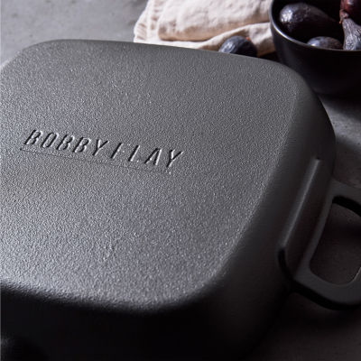 Bobby Flay Cast Iron 11" Square Grill Pan