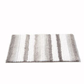 20x32 Asher Woven Textured Striped Bath Rug Natural - Ink+ivy