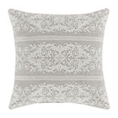 Stefania 18 Square Decorative Throw Pillow Black by Five Queens Court