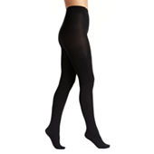 Hanes Cozy Fitted Footless Tights, Color: Black - JCPenney