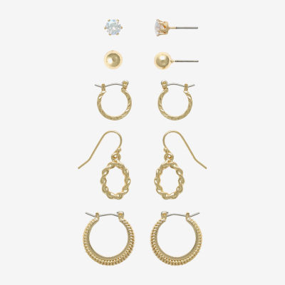 Mixit Hypoallergenic 5 Pair Earring Set