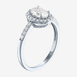 Limited Time Special! Womens Lab Created White Sapphire Sterling Silver Cocktail Ring