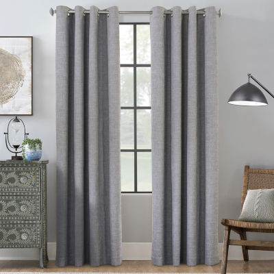 Thermaplus Maya Grommet Top Energy Saving 100% Blackout Single Curtain Panel