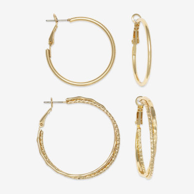 Mixit Hypoallergenic Hoop 2 Pair Earring Set JCPenney