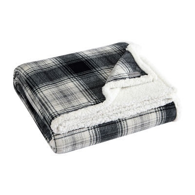Eddie Bauer Vail Plaid Ultra Soft Plush Fleece Blanket