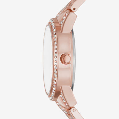 Ladies Boxed Sets Womens Crystal Accent Rose Goldtone 5-pc. Watch Boxed Set Fmdjset340