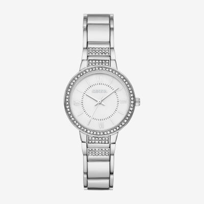 Geneva Geneva Ladies Womens Crystal Accent Silver Tone Bracelet Watch ...