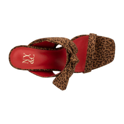 New York & Company Gerri Womens Square Open Toe Block Heel Pumps