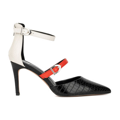 New York & Company Womens Jaelynn Pointed Toe Stiletto Heel Pumps