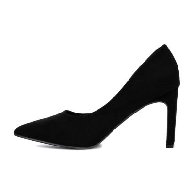 New York & Company Womens Luisas Pointed Toe Block Heel Pumps