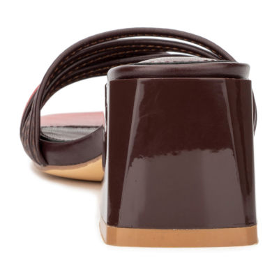 New York & Company Hera Womens Square Mules